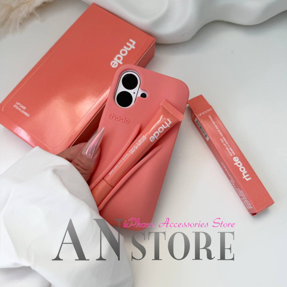 Летний чехол rhode Peach Pit на iPhone 16
